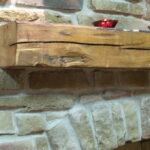 Stone Selex selected products of highest quality - Reclaimed wood mantel