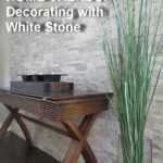 Stone Selex selected products of highest quality - White stone wall and fireplace